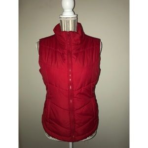 Aeropostale Red Zip-Up Vest